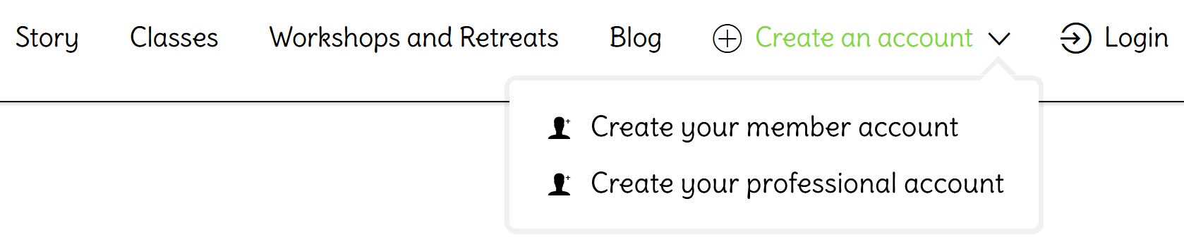 Yogadvisor How to create an account