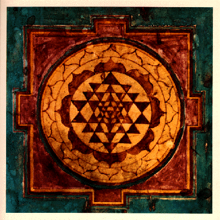 yoga, yantra, mandala, méditation, 